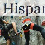 Low angle of calm climbers in sportswear with special equipment and ropes training on climbing wall in gym